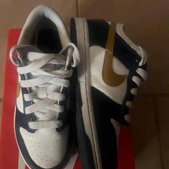 Nike Dunk Low PSE White/Wheat/Midnight Navy Size 13c - Picture 10 of 14